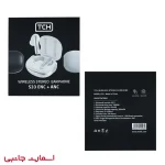 هندزفری بلوتوثی (ایرپاد) تی سی اچ مدل S33 ENC + ANC